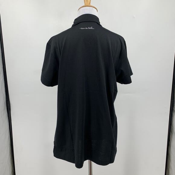 Travis Mathew Shirt Women XL Extra Large Black Performance Golf Polo Wick *LOGO - Picture 6 of 13